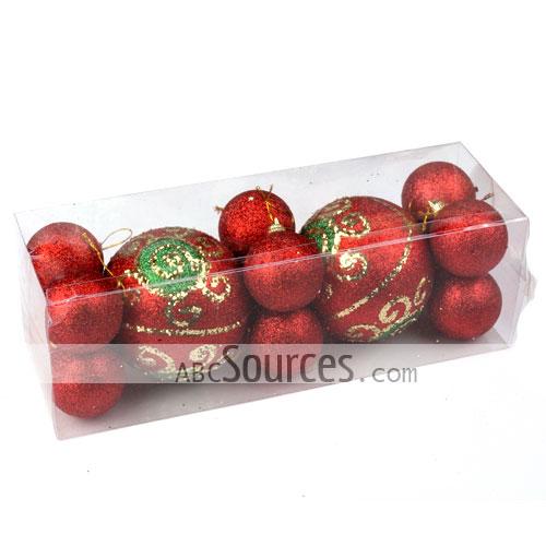 wholesale Gift Box Big And Small Size Red Shatterproof Christmas