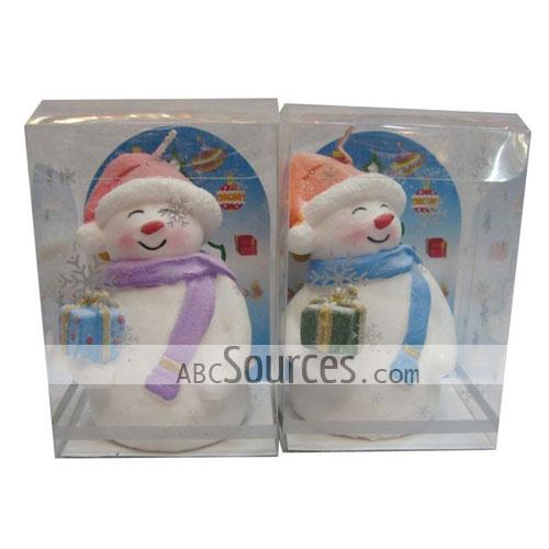 wholesale Decorative Christmas Scented Candle Of Smiling Snowman With ...