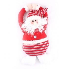 Dancing Red Stripes Christmas Santa Dolls