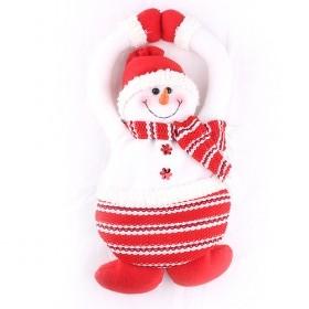 Lifelike White Dancing Christmas Snowman Dolls