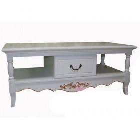 New Arrival Retro Design White Wooden Coffee Table