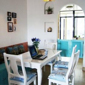 Nice White Square Wooden Dining Table Without Chairs