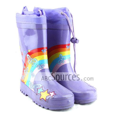 kids rainbow boots