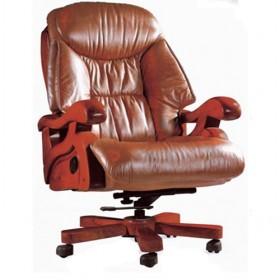 Brown Classic Design Stylish Lifting Stainless Steel Swivel Computer Chair/ Office Chair/ Boss Chair