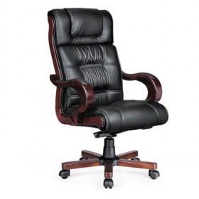 Classic Black Lifting Stainless Steel Swivel PU/leather Computer Chair/ Office Chair/ Boss Chair