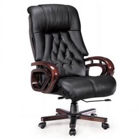 Traditional Design Stylish Stainless Steel High Back Leather Swivel Computer Chair/ Office Chair/ Boss Chair