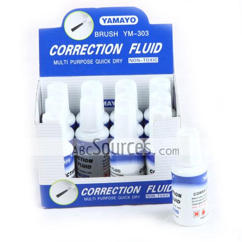 cream correction fluid