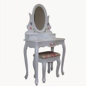 High-end Hand-painted Wooden Dressing Table