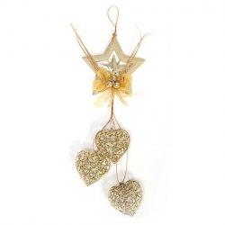 Hot Sale Style Heart Pendant Embellished Five-Poin